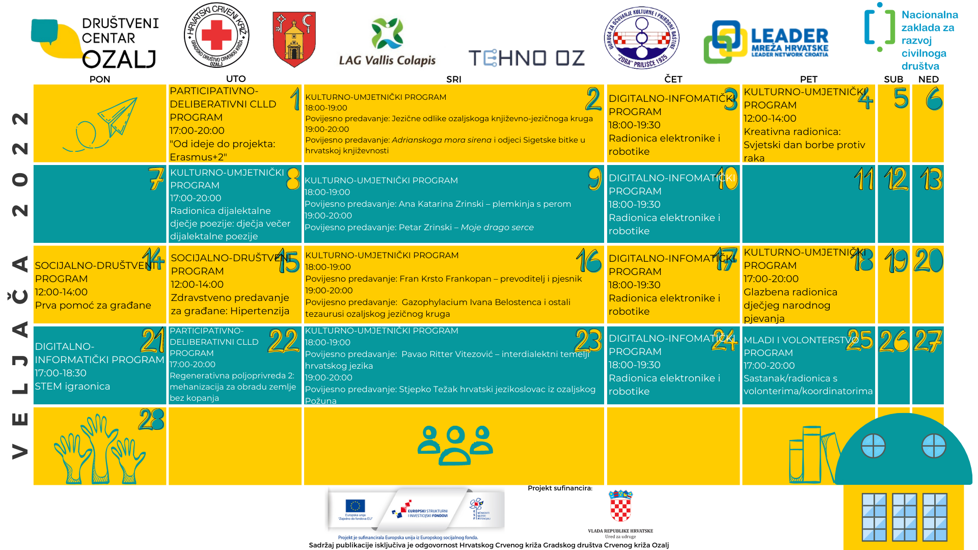 DC Ozalj kalendar VELJAČA 2022 slika